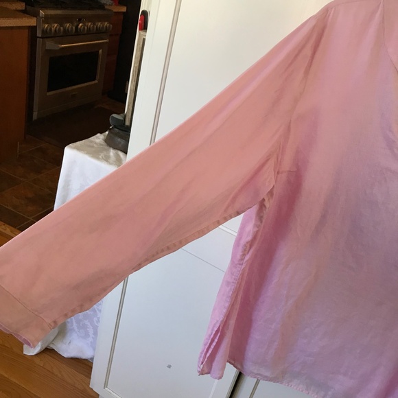 RALPH LAUREN Linen Tunic Long Sleeve Pink Women’s Plus Size 3X - Picture 4 of 12